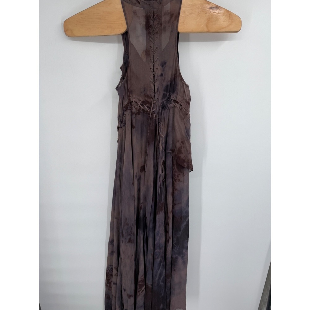 ALLSAINTS Spitalfields Zohra Silk Maxi Dress Jacks Place NWT Sz 12 (us 8)Flawed! - Picture 11 of 12